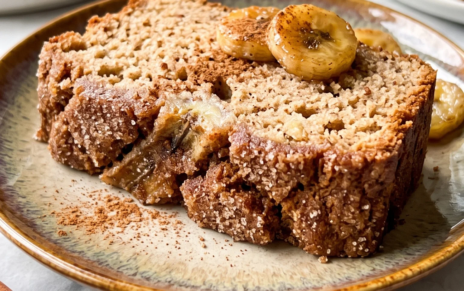 Whole Wheat Cinnamon Crunch Banana Bread